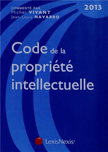 Code de la propriété intellectuelle 2013