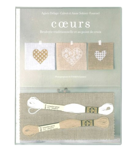 Coeurs : broderie traditionnelle et au point de croix