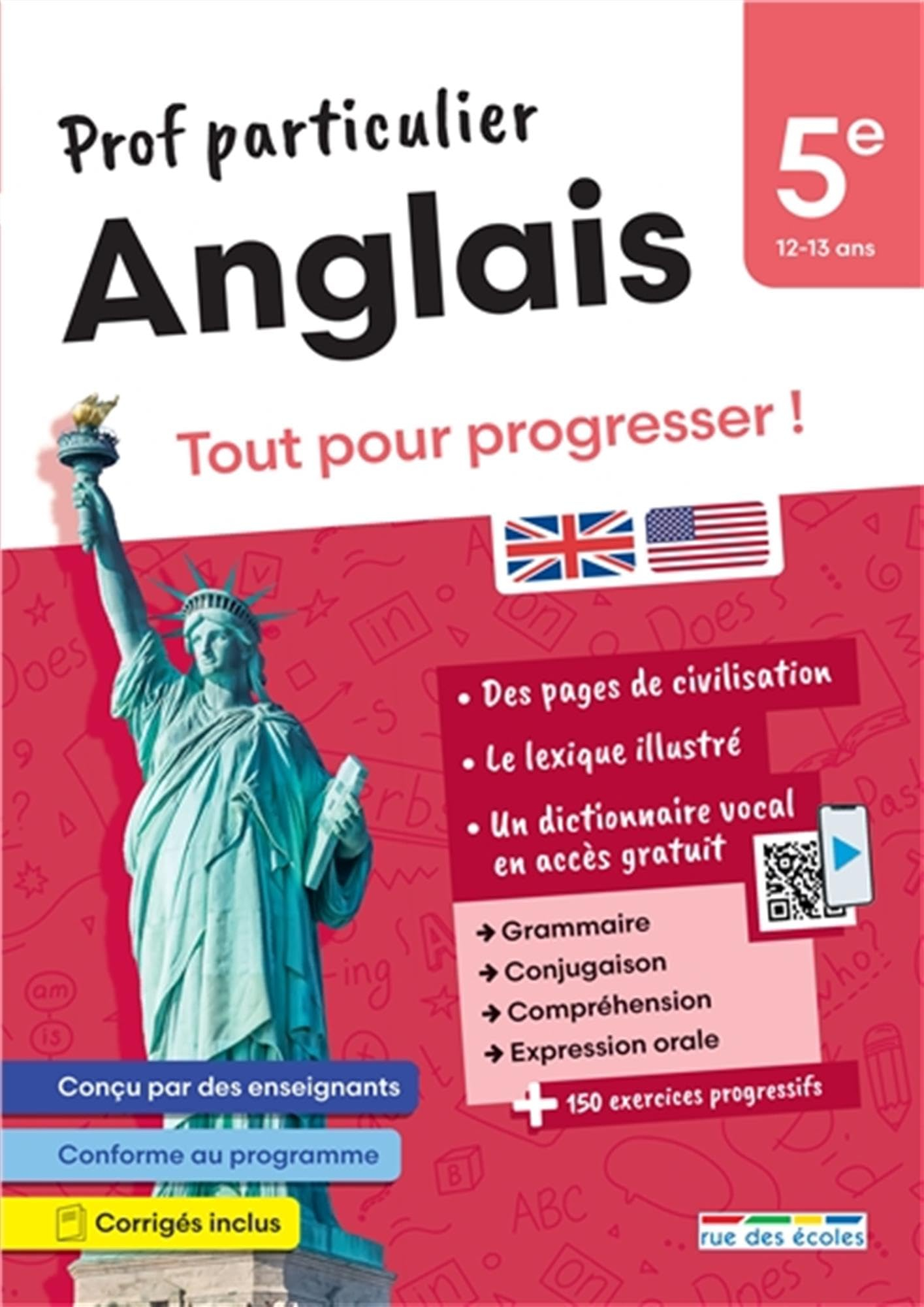 Anglais 5e, 12-13 ans : tout pour progresser !