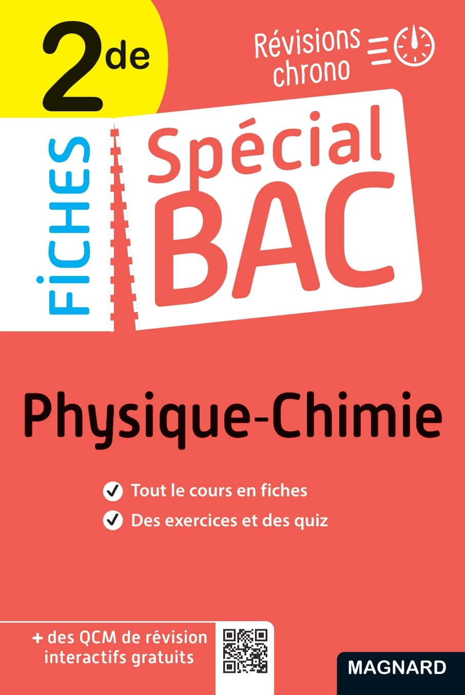Physique chimie 2de : révisions chrono