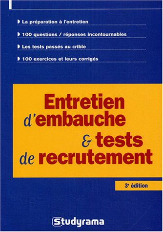 entretien d'embauche et tests de recrutement