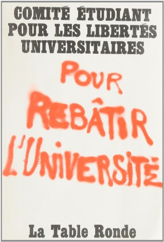 pour rebâtir l'université