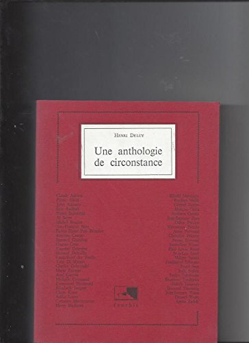 Une anthologie de circonstance