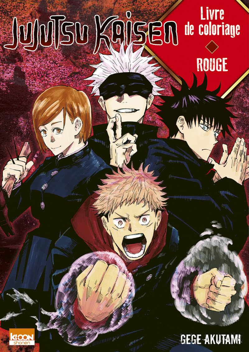 Jujutsu Kaisen : Livre de coloriage Rouge