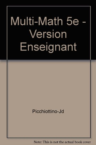 multi-math 5e - version enseignant