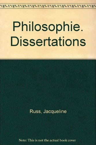 Philosophie : dissertations