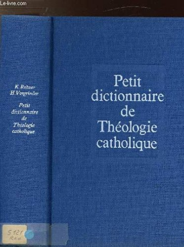 Petit dictionnaire de théologie catholique