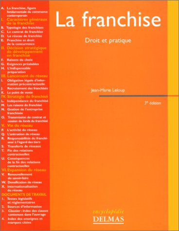La franchise : droit et pratique