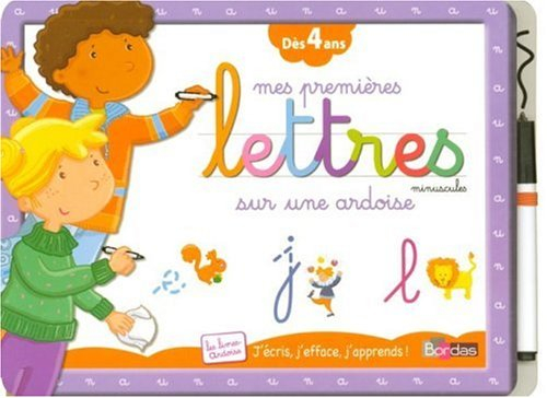 Mes premières lettres minuscules sur une ardoise