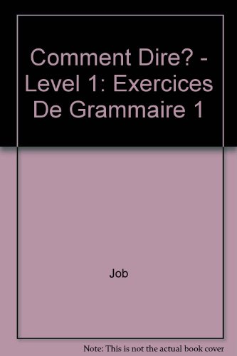 Exercices de grammaire auto-correctifs : niveau 1