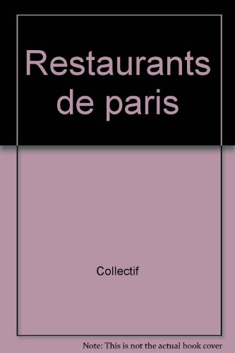 restaurants de paris