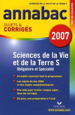 sciences de la vie et de la terre tle s : sujets et corrigés