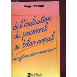De l'évaluation du personnel au bilan annuel