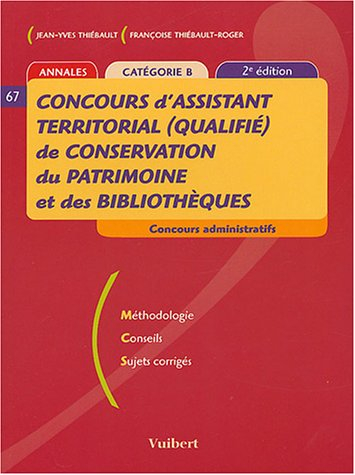concours d'assistant territorial (qualifié) de conservation du patrimoine et des bibliothèques : mét