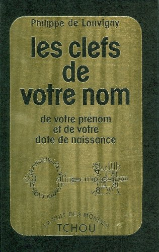 les clefs de votre nom de votre prénom et de date de naissance