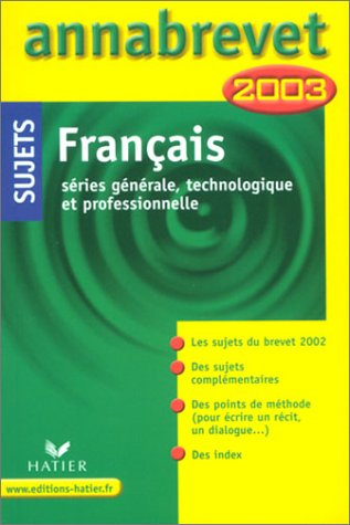 français : série générale, technologique et professionnelle