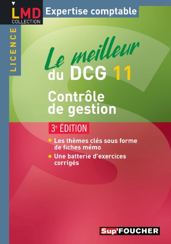 Le meilleur du DCG 11, contrôle de gestion : licence
