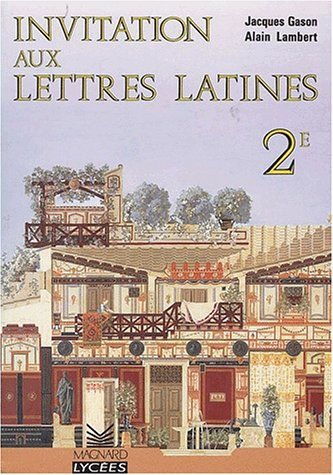 Invitation aux lettres latines 2e