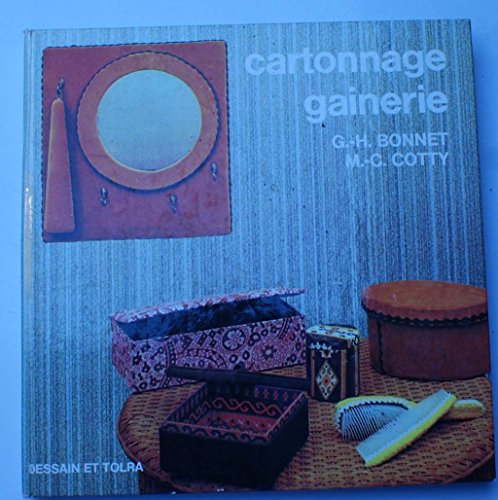 cartonnage, gainerie