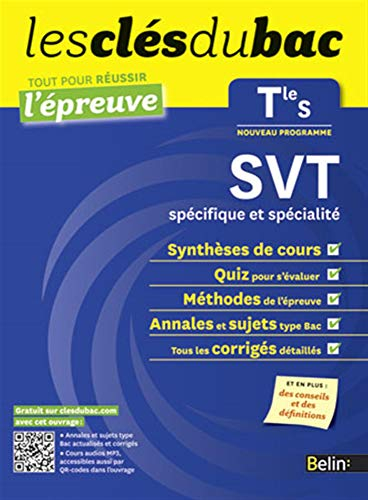 SVT terminale S, spécifique et spécialité : nouveau programme