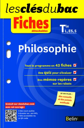 Philosophie terminale L, ES, S