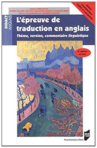 L'épreuve de traduction en anglais : thème, version, commentaire de linguistique : master enseigneme