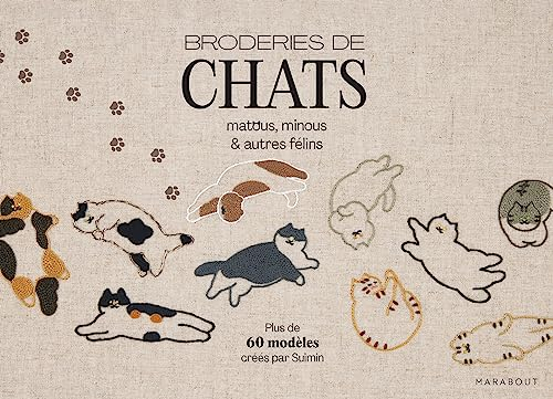 Broderies de chats : matous, minous & autres félins