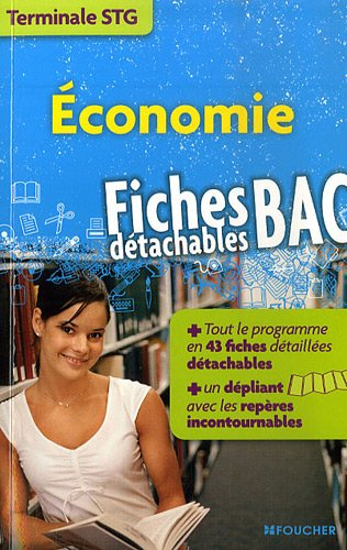 Economie terminale STG : fiches bac détachables
