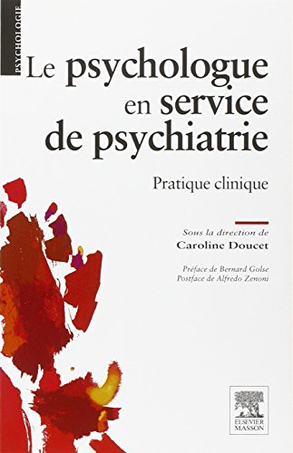 Le psychologue en service de psychiatrie : pratique clinique