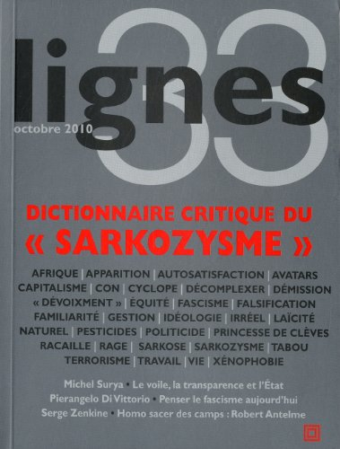 Lignes, n° 33. Dictionnaire critique du sarkozysme