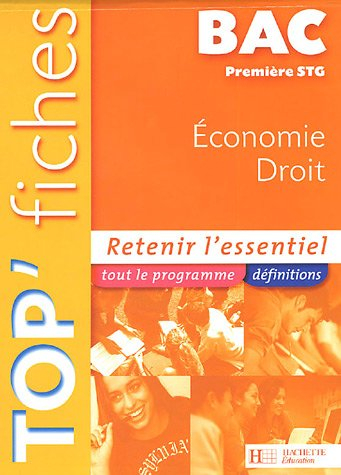Economie Droit 1e STG
