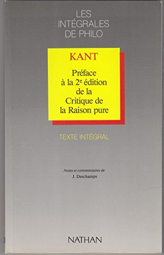préface à la 2è édition de la critique de la raison pure
