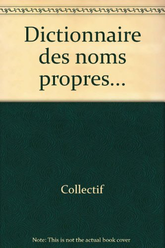 Dictionnaire des noms propres