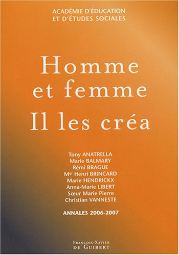 Homme et femme Il les créa
