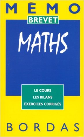MEMO BREV MATHEMATIQUES (Ancienne Edition)