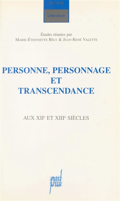 Personnes, personnages et transcendance aux XIIe et XIIIe siècles : programme d'agrégation d'histoir