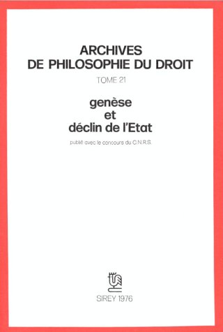 Genèse et déclin de l&#039;Etat