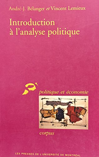 INTRODUCTION A L'ANALYSE POLITIQUE