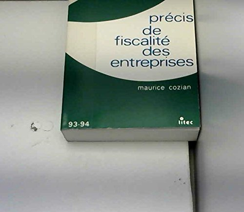 précis de fiscalité des entreprises (ancienne édition)