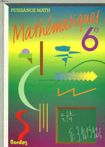 mathématiques, 6e
