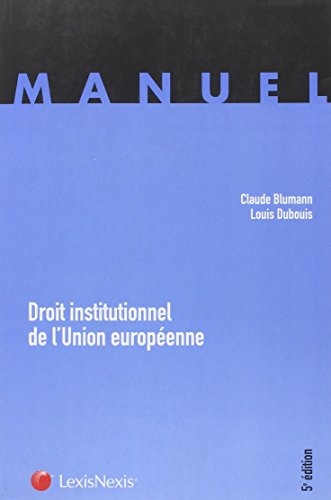 Droit institutionnel de l'Union européenne