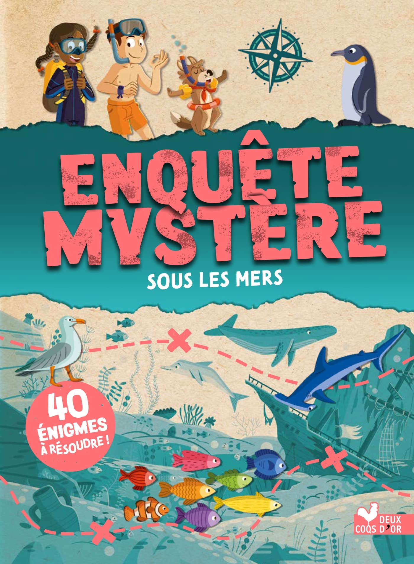 Enquête mystère. Sous les mers : 40 énigmes à résoudre !