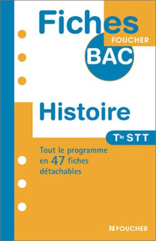Histoire, terminale STT