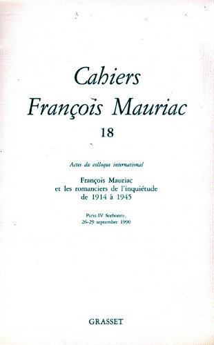 Cahiers François Mauriac, n° 18