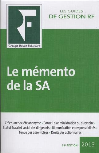 Le mémento de la SA