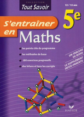 S'entraîner en maths 5e, 12-13 ans