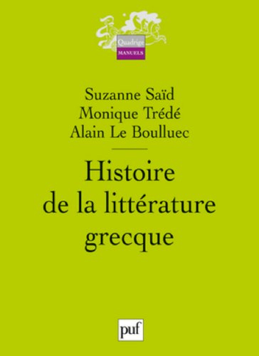 Histoire de la littérature grecque