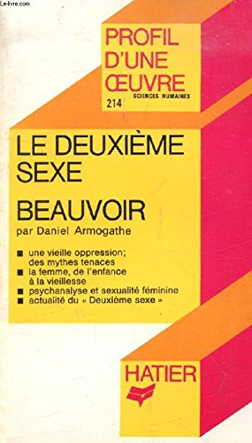 "le deuxieme sexe", simone de beauvoir / analyse critique