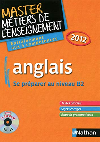 Anglais : master métiers de l'enseignement 2012