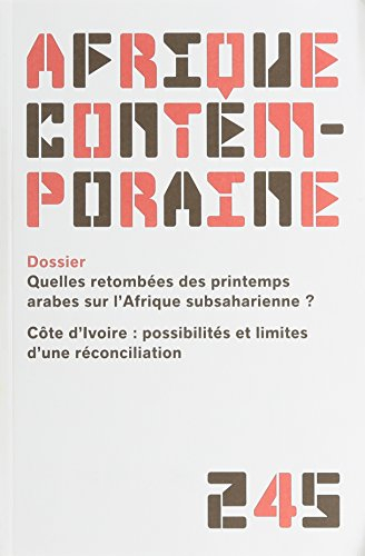 Afrique contemporaine 2013/1 - n0 245